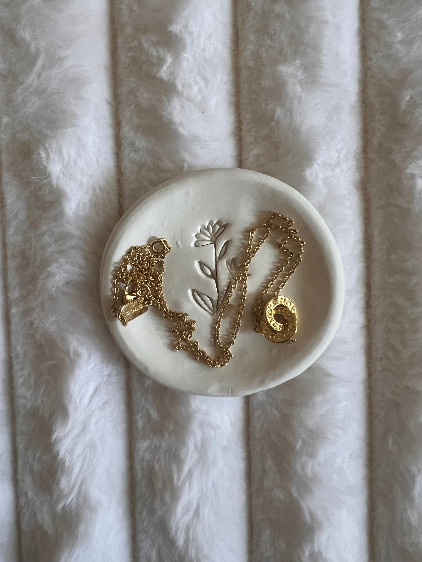 Rustic Clay Trinket Dish | Personalized Ring Dish with Initials | Custom Jewelry Holder for Bridesmaids, Weddings & Couples