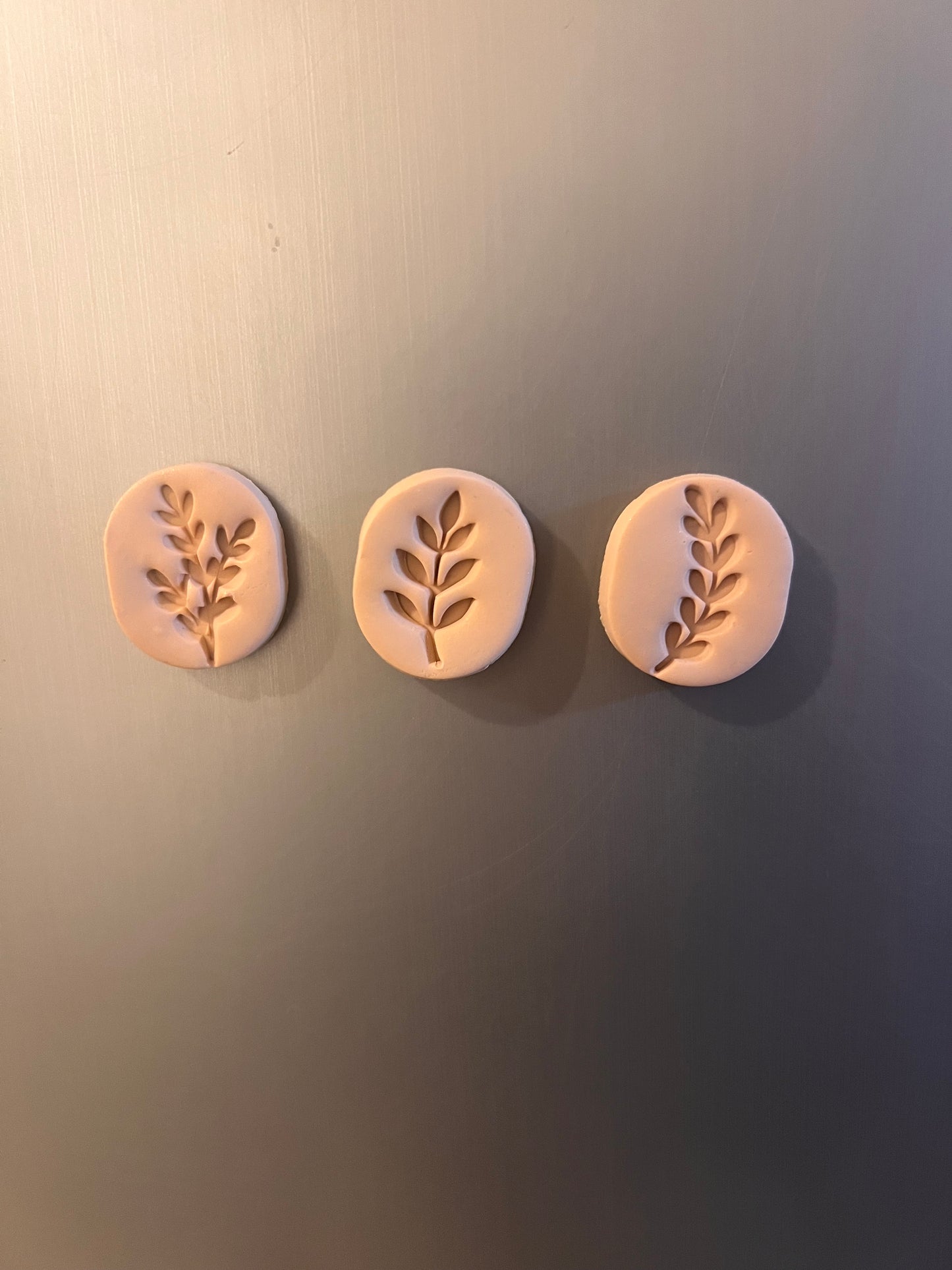 Handmade Clay Leaf Magnets – Set of 3 | Rustic Botanical Fridge Décor | Gift-Ready Box | Wedding Favours