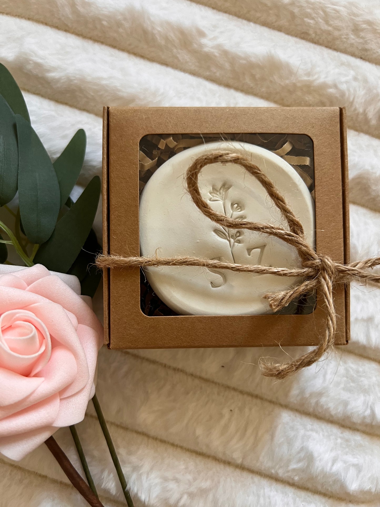 Personalized Rustic Couple Ring Dish with Initials | Custom Clay Jewelry Dish | Wedding, Engagement & Anniversary Gift